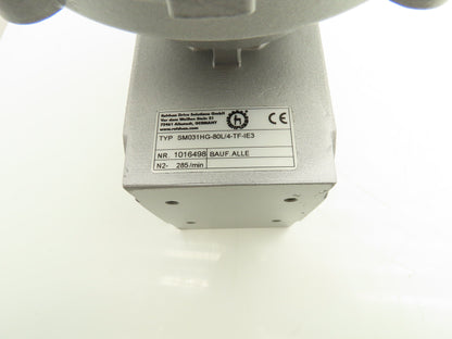Rehfuss 80L/4-TF-FU-IE3 Gearmotor 0.9kW 230/460V 285 RPM 3PH Hollow Shaft