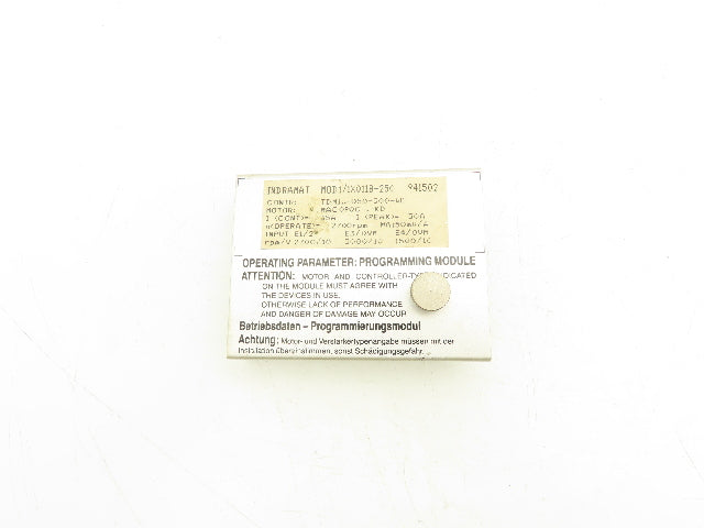 Indramat 	TDM1..-050-300-W1 Programming Module 50A 2700RPM