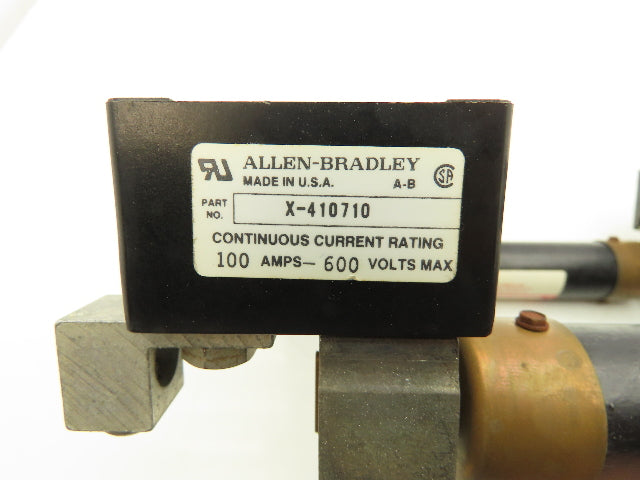 Allen Bradley X-410710 / 40023-418-01 Fuse Block 3 Pole 100A 600V FLSR 80 Fuses