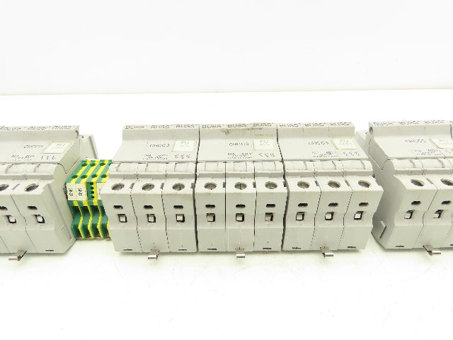 Bussmann CHCC3 Fuse Holder DIN Rail 3 Pole 30A 600V Lot of 12