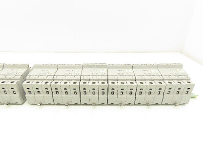 Bussmann CHCC3 Fuse Holder DIN Rail 3 Pole 30A 600V Lot of 12