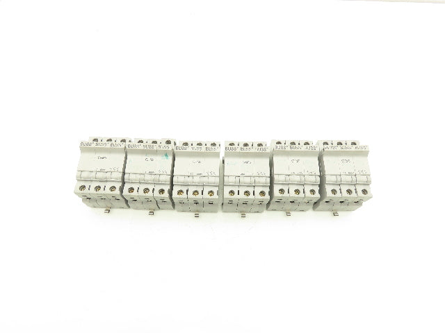 Buss Bussmann CHM3 DIN-Rail Fuse Holder 30A 3-Pole 600V  Lot of 6