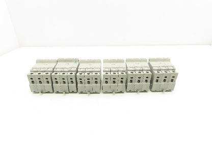 Buss Bussmann CHM3 DIN-Rail Fuse Holder 30A 3-Pole 600V  Lot of 6