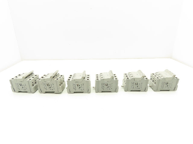 Buss Bussmann CHM3 DIN-Rail Fuse Holder 30A 3-Pole 600V  Lot of 6
