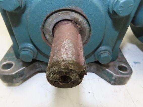 Reliance Dodge Tigear Gearmotor 1Hp 460V 3PH 15:1 Reducer 115 RPM Dual Shaft 56C