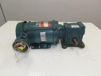 Reliance Dodge Tigear Gearmotor 1Hp 460V 3PH 15:1 Reducer 115 RPM Dual Shaft 56C