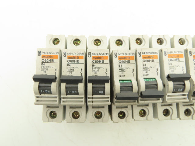 Merlin Gerin C60HB Circuit Breaker 1 Pole 240V Lot of 11