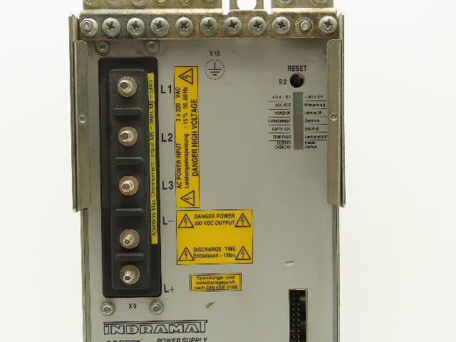 Indramat KDV 3.1-100-220/300-220 AC Main Servo Spindle Drive 100A 300V