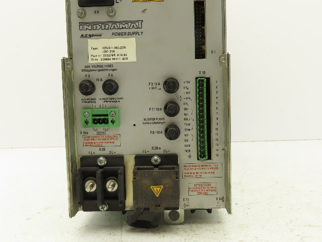 Indramat KDV 3.1-100-220/300-220 AC Main Servo Spindle Drive 100A 300V