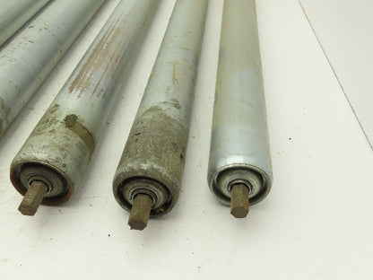 1.9" Conveyor Roller 22"BF 7/16" Hex Axle Galvanized Steel  Lot of 12