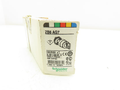 Schneider Electric ZB5AG7 Keyed Selector Switch 3-Position Spring Return 22mm