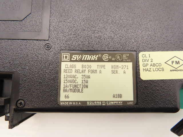 Square D HOM-271 PLC Reed Relay Output Module Lot of 2