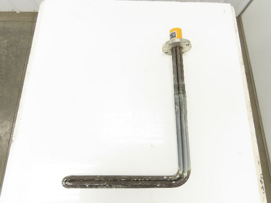 Shinnichi Dennetsu FUS Immersion Tank Heater Element L-Tube 10Kw 200V 3PH 23"