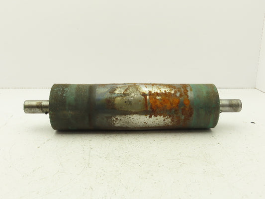 Belt Conveyor Crowned Tail Pulley 4" Dia x 14" Width 1-3/16" Shaft Dia