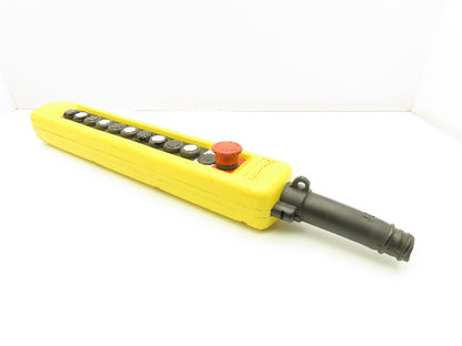 Telemecanique XAC-A12 Crane Hoist 12-Station Pushbutton Control Pendant 2-Speed