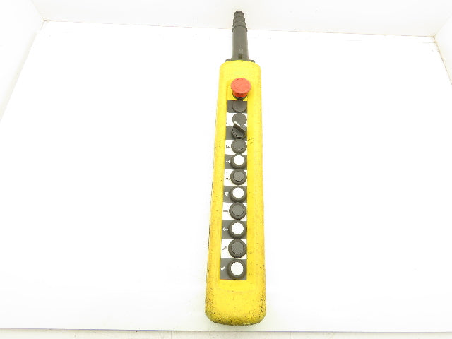 Telemecanique XAC-A12 Crane Hoist 12-Station Pushbutton Control Pendant 2-Speed