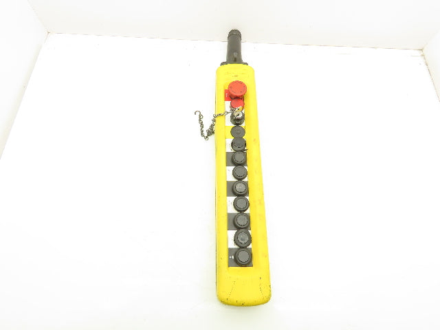 Telemecanique XAC-A12 Crane Hoist 12-Station Pushbutton Control Pendant 2-Speed