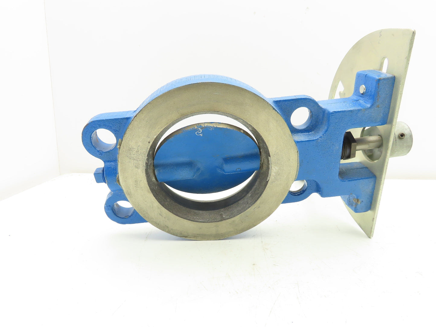 4" Wafer Style Steel Butterfly Valve Metal Seated with Handle