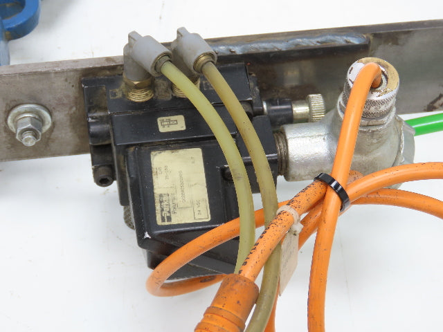 5" Wafer Style Steel Butterfly Valve 24V Pneumatic Solenoid Actuator Assembly