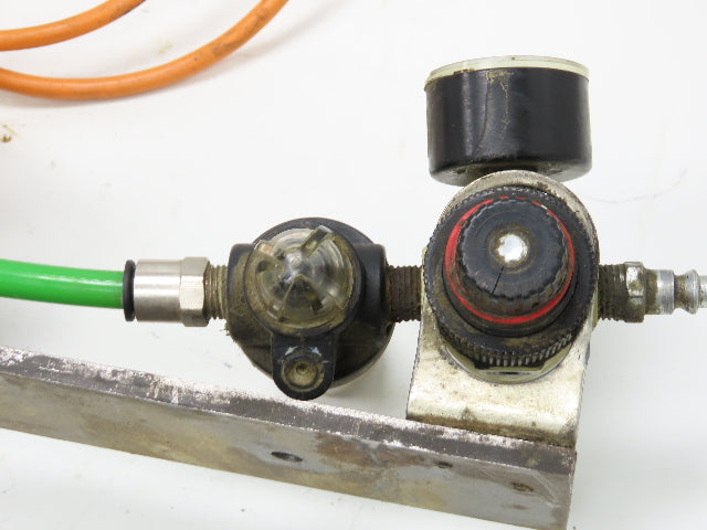 5" Wafer Style Steel Butterfly Valve 24V Pneumatic Solenoid Actuator Assembly