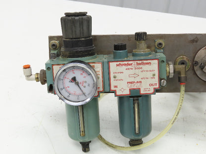 5" Wafer Style Steel Butterfly Valve 120V Pneumatic Solenoid Actuator Assembly