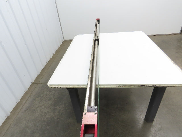 Jergens NKE Low Profile Slider Bed Flat Belt Conveyor DC End Drive 2.75" x 98"L