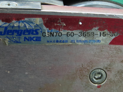 Jergens NKE Low Profile Slider Bed Flat Belt Conveyor DC End Drive 2.75" x 98"L