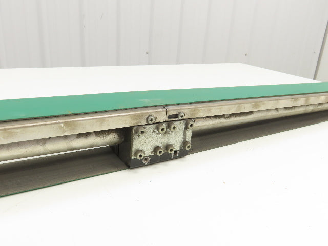 Jergens NKE Low Profile Slider Bed Flat Belt Conveyor DC End Drive 2.75" x 98"L