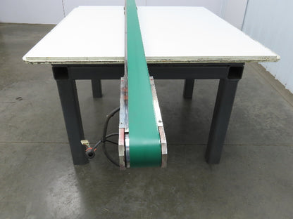 Jergens NKE Low Profile Slider Bed Flat Belt Conveyor DC End Drive 2.75" x 98"L