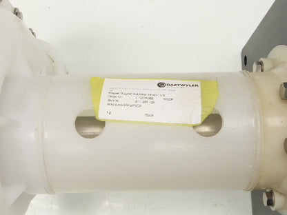 Daetwyler PVDF Acid Chemical Pump Centrifugal Suction 2.5x3" MPT 2.6kw 460V 3PH