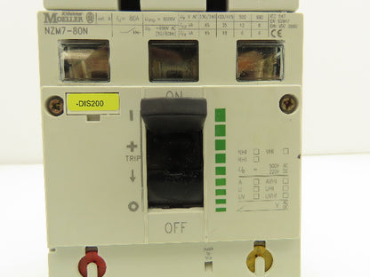 Moeller NZM7-80N Circuit Breaker 80A 690VAC 3 Pole