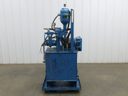 Vickers PVQ10 Hydraulic Power Unit 30 Gal 5 GPM 3000 PSI 2Hp 460V w/Oil Cooler