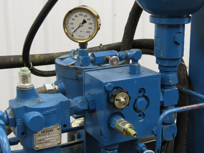 Vickers PVQ10 Hydraulic Power Unit 30 Gal 5 GPM 3000 PSI 2Hp 460V w/Oil Cooler