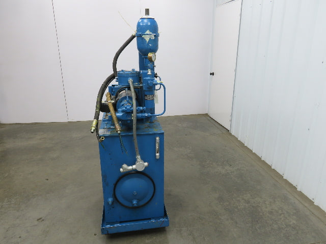 Vickers PVQ10 Hydraulic Power Unit 30 Gal 5 GPM 3000 PSI 2Hp 460V w/Oil Cooler