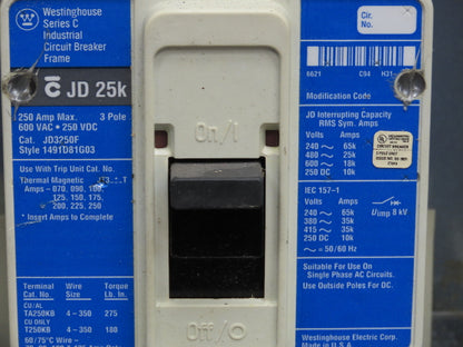 Cutler Hammer PRL1 Pow-R-Line Panelboard 250A Main Breaker 208Y/120V 3Ph 4W