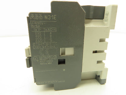 ABB N31E Contactor Relay 110-250V Coil 16A 600V Lot Of 5
