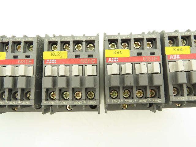 ABB N31E Contactor Relay 110-250V Coil 16A 600V Lot Of 5