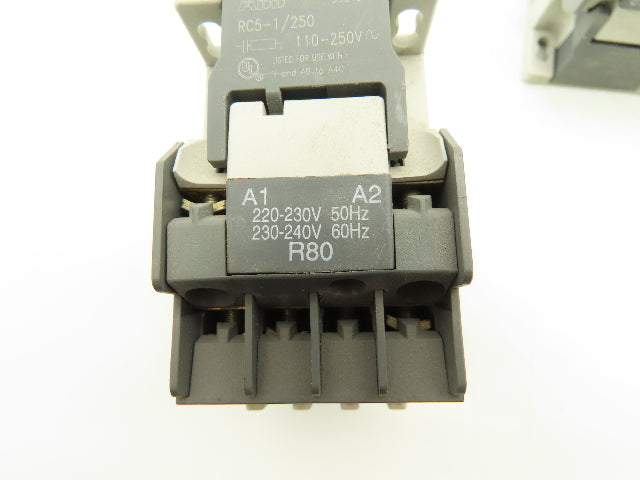 ABB N31E Contactor Relay 110-250V Coil 16A 600V Lot Of 5