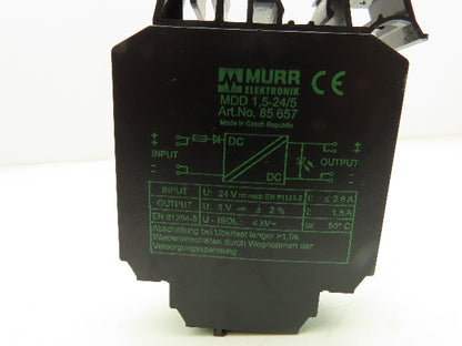 Murr Elektronik MDD 1,5-24/5 Voltage Convertor Module 24VDC 0.6A Lot Of 2