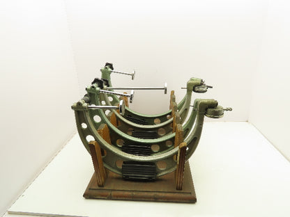 Vintage Tubular Bow Micrometer 2.3-14" Outside Dia 0.1mm Dial Gauge Set of 4