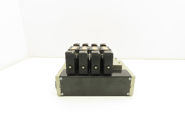 SMC VFS3300-5FZ Pneumatic 5-Station Manifold 5/3 Solenoid Valves 24VDC 3/8" NPT