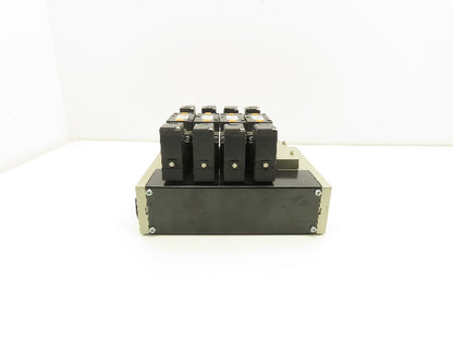 SMC VFS3300-5FZ Pneumatic 5-Station Manifold 5/3 Solenoid Valves 24VDC 3/8" NPT