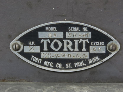 Torit Model 54 Dust Collector Welding Fume Extraction Filter 1/3HP 220/440V 3Ph