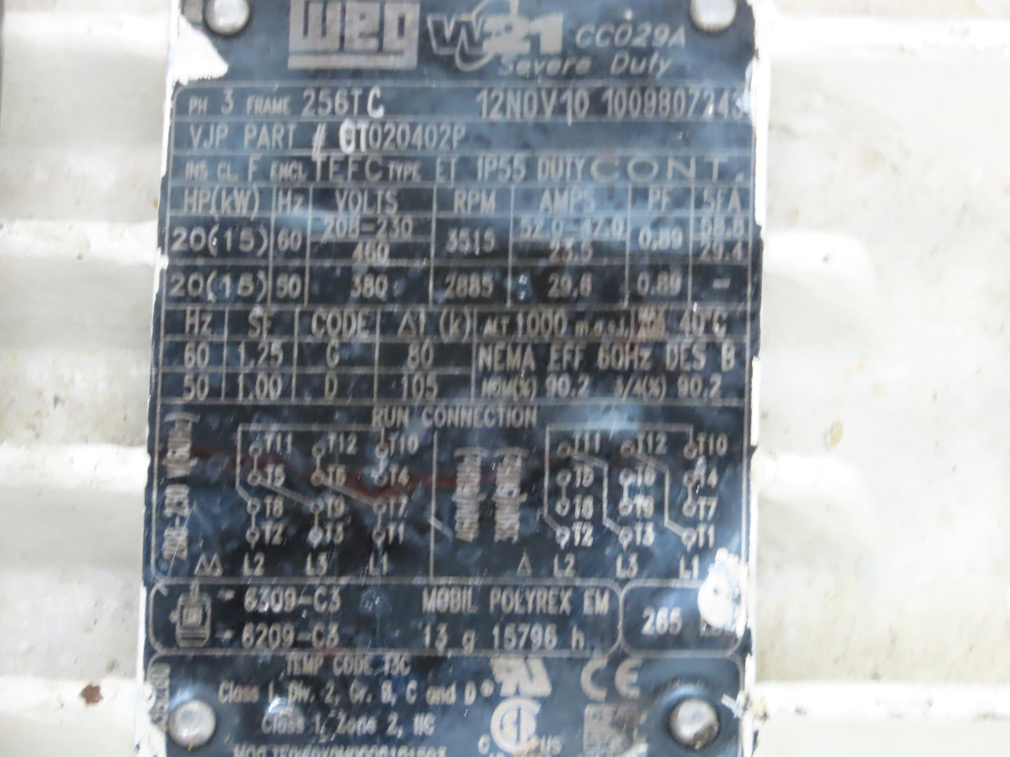 Quadro Ytron Emulsifier Pump Power Unit 20HP 3500RPM Flex-a-Seal Fluid Barrier