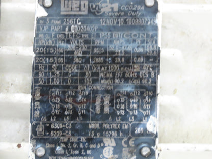 Quadro Ytron Emulsifier Pump Power Unit 20HP 3500RPM Flex-a-Seal Fluid Barrier