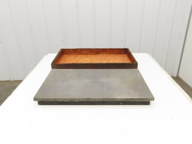 Cast Iron Layout Inspection Table Surface Plate 24"L 14.5"W 3/4" Machined Top