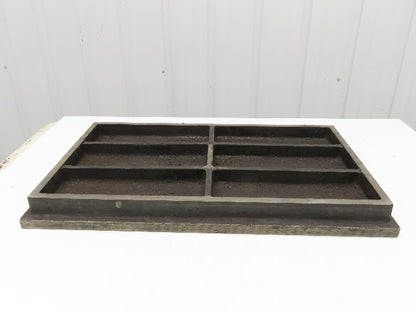 Cast Iron Layout Inspection Table Surface Plate 24"L 14.5"W 3/4" Machined Top