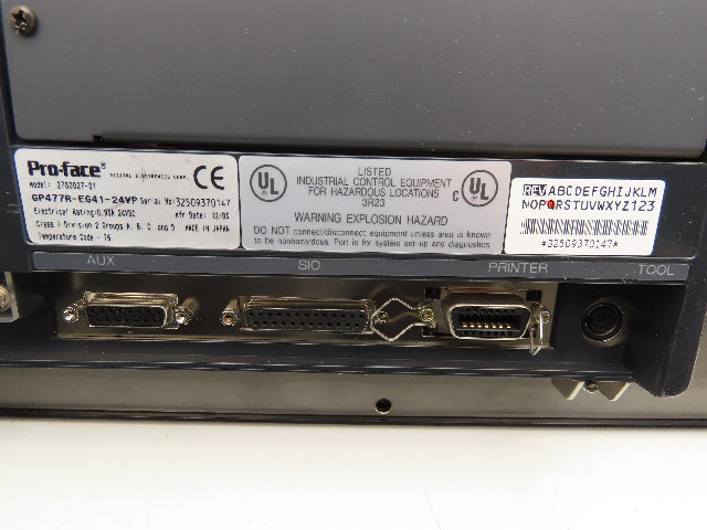Pro-Face GP477R-EG41-24VP Operator Interface Control Panel 9.1" Display