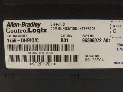 Allen Bradley 1756-DHRIO/C ControlLogix Communication Interface B01 24VDC
