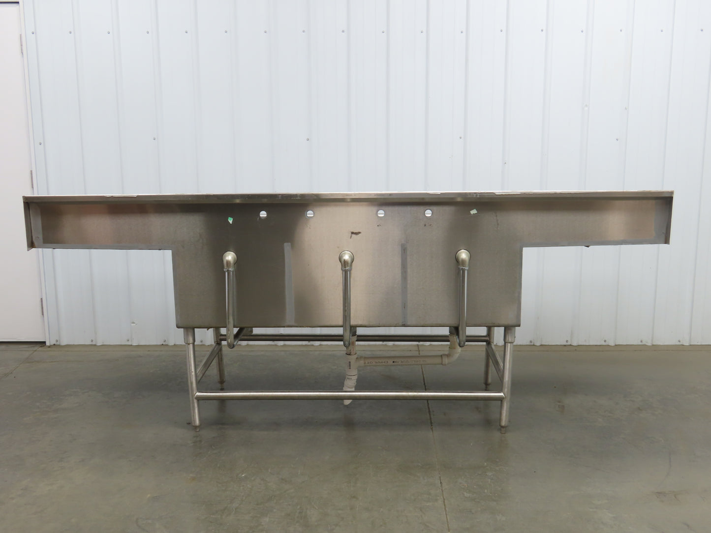 Eagle YSINK Stainless Steel 3 Bay Sink 26x20" Compartment Dual 24" Drainboard